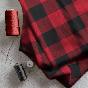 Tissu Buffalo Plaid rouge et noir ID603
