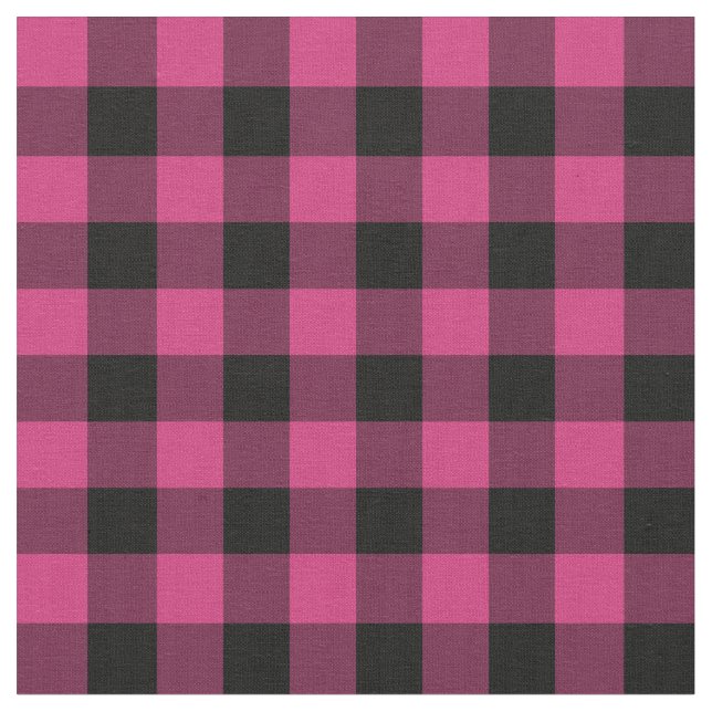 Tissu Buffle rose clair, chèque Plaid (Fermer)
