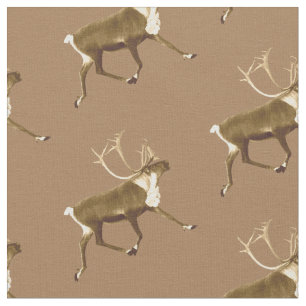 Tissu Bull Caribou - Sepia