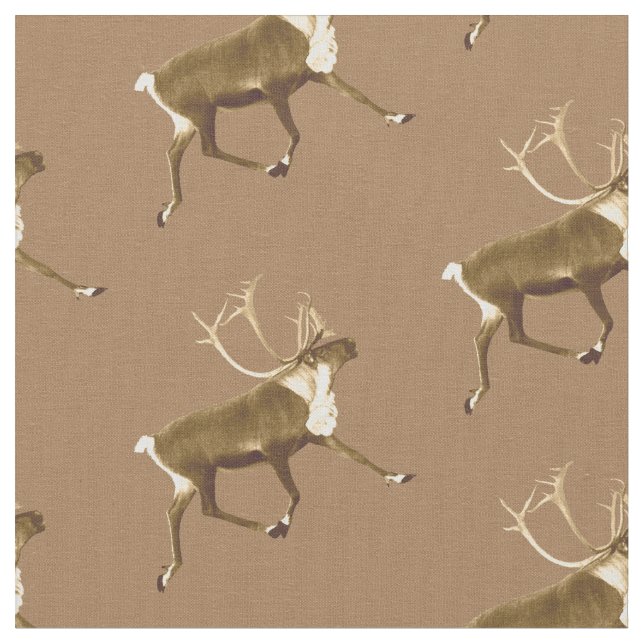 Tissu Bull Caribou - Sepia (Fermer)