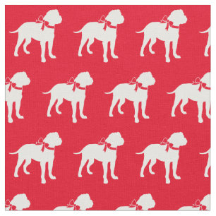 Tissu Bull Mastiff Chien Silhouette Animal Bullmastiff R