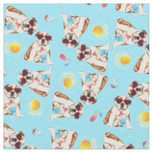 Tissu Bulldog d'été