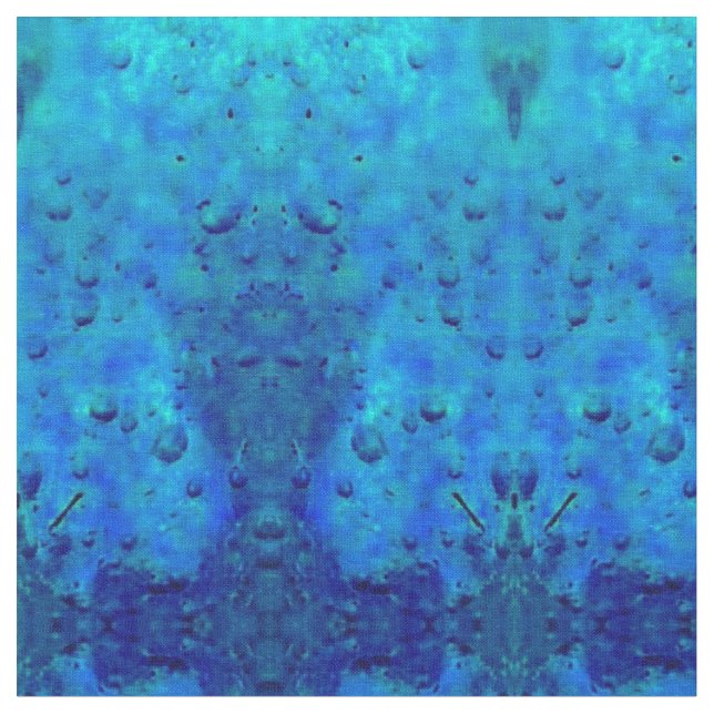 Tissu Bulles de glace bleue (Fermer)