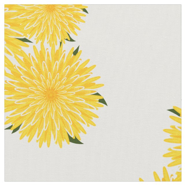 Tissu Bunch Sunny de Dandelions (Fermer)