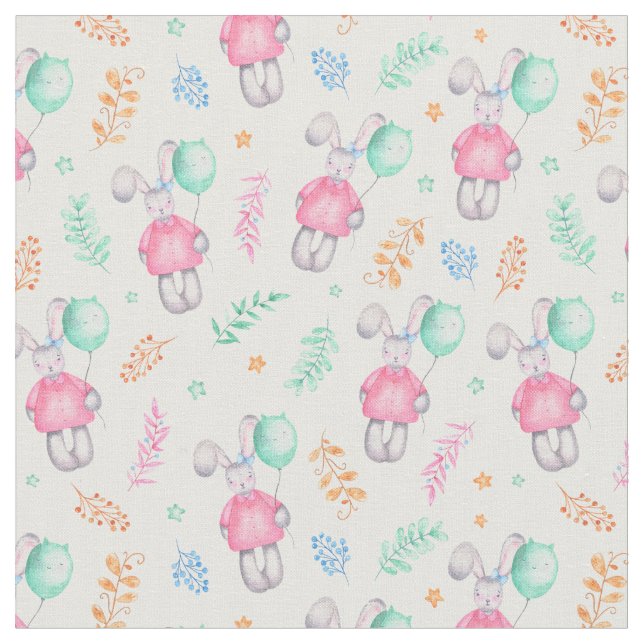 Tissu Bunnies adorables (Fermer)