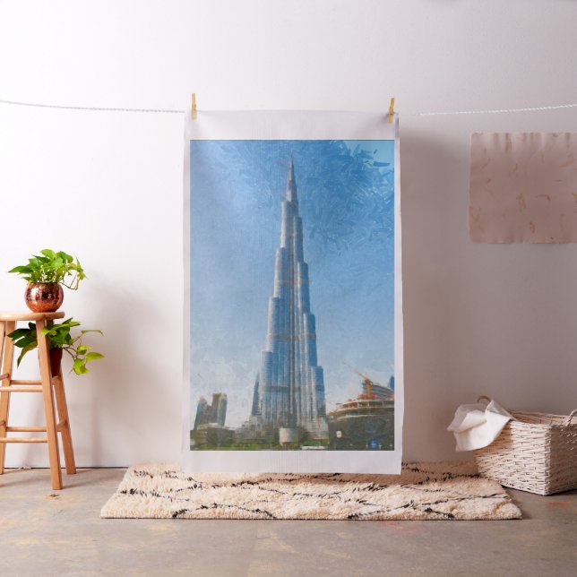 Tissu Burj Khalifa, peinture de Dubaï (In Situ)