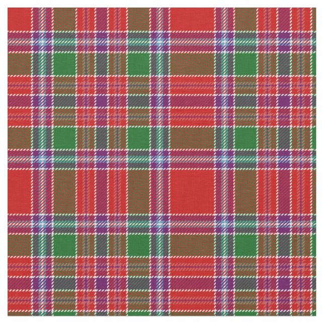 Tissu Burrell Tartan Print (Fermer)