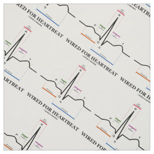 Tissu Câblé pour Heartbeat Electrocardiogramogram ECG EK