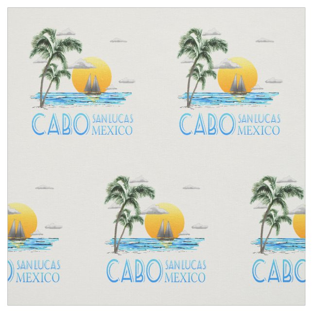 Tissu Cabo San Lucas Mexique (Échantillon)
