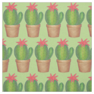 Tissu Cactus vert crique Fleur Cactus Plante pointé