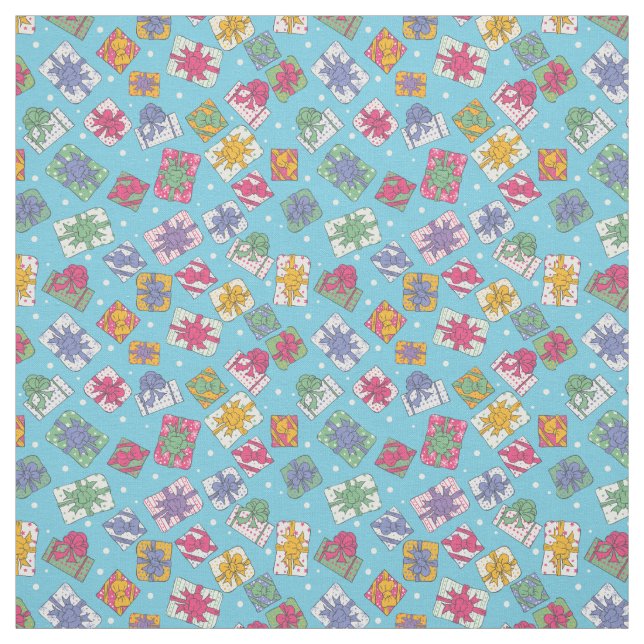 Tissu Cadeaux de Noël motif (Échantillon)