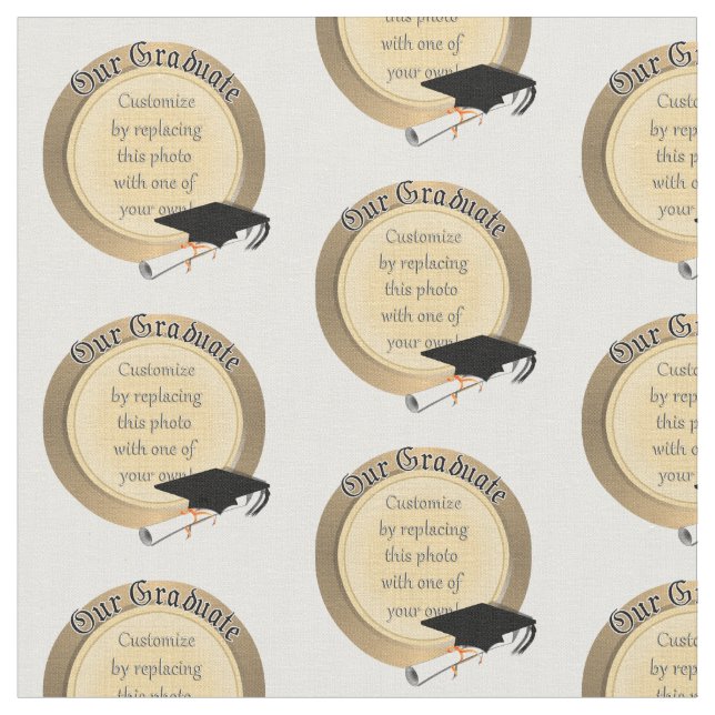 Tissu Cadre photo 'Notre diplômé' (Fermer)