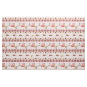 Tissu Café à la crème glacée