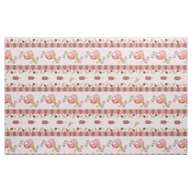 Tissu Café à la crème glacée (Yard)