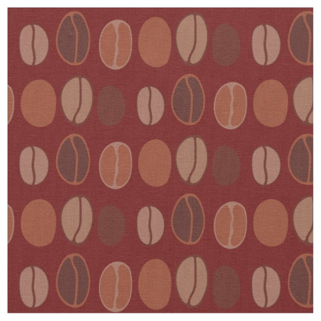 Tissu Café Beans Cute Café Barista (Fermer)