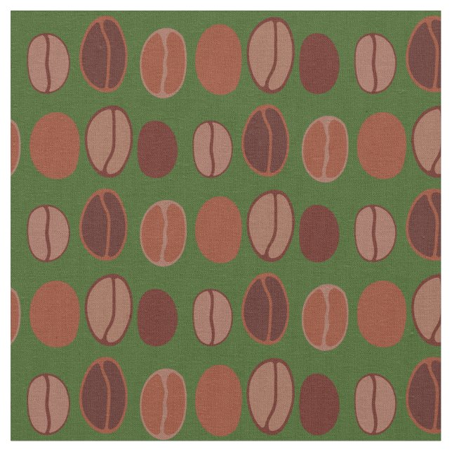 Tissu Café Beans Cute Café Barista (Fermer)
