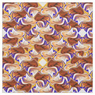 Tissu Café et crème