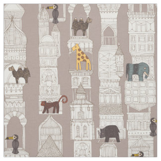 Tissu caillou de la jungle urbaine beige