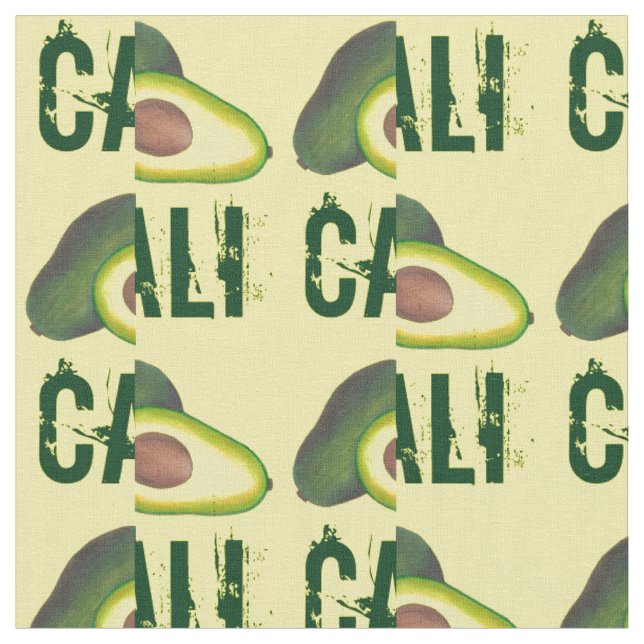 Tissu California Cali Avocado Avocadoes (Fermer)