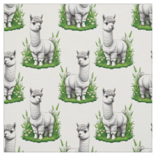 Tissu Camel llama Alpaca Design Motif
