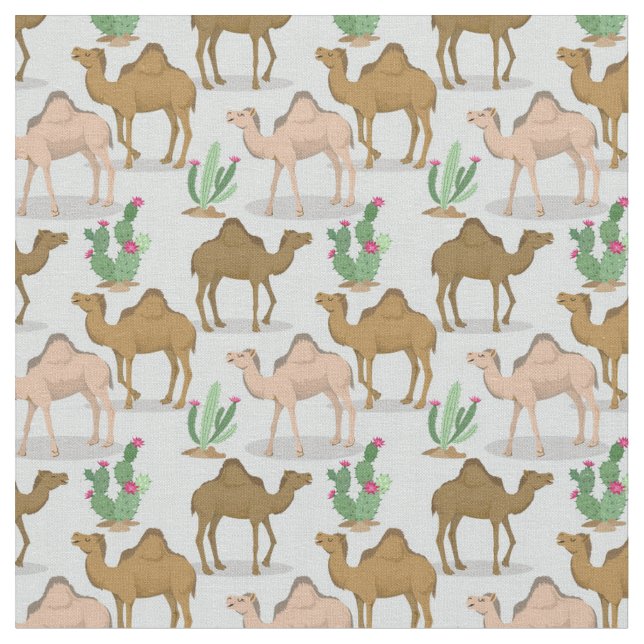 Tissu Camels et Cactus (Fermer)