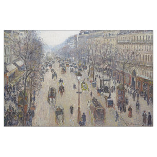 Tissu Camille Pissarro - Boulevard Montmartre, matin
