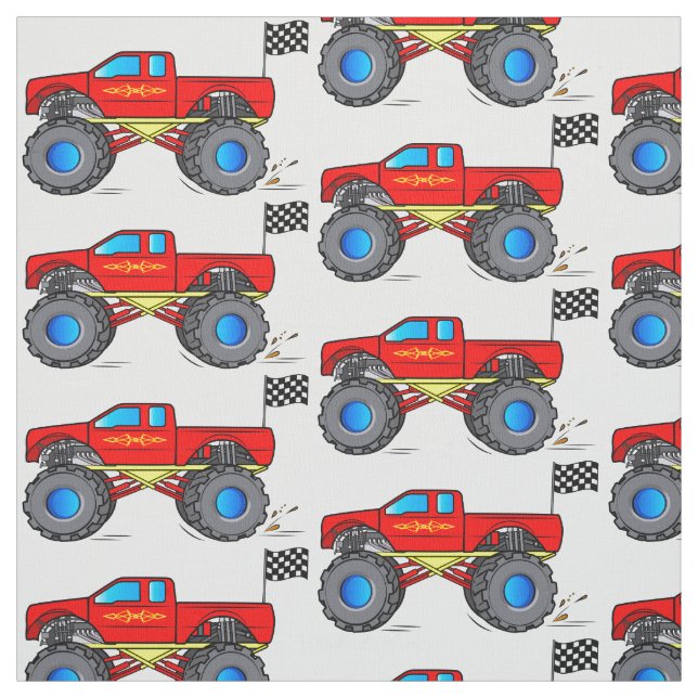 Tissu Camion de monstre (Échantillon)
