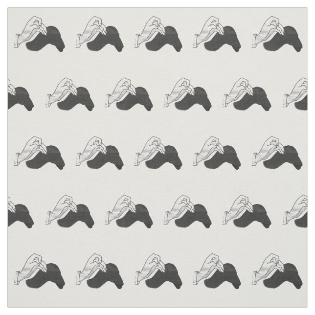 Tissu Camion Silhouette à la main (Échantillon)