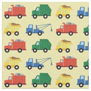 Tissu Camions Cute Construction Enfants Dépouille