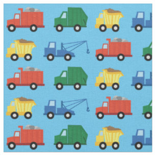 Tissu Camions Cute Construction Enfants Dépouille
