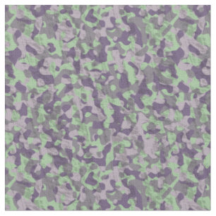 Tissu camo abstrait vert et violet
