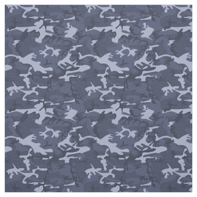 Tissu Camo Bleu Camouflé Motif militaire urbain (Échantillon)