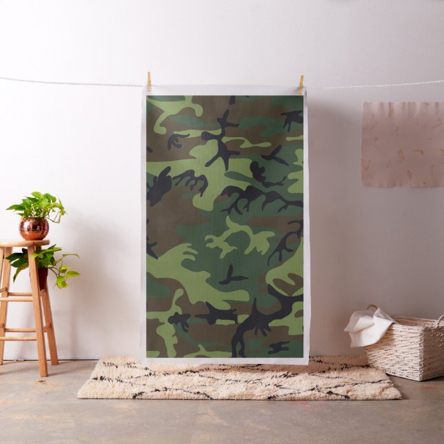Tissu Camo Militaire Forêt Verte (In Situ)
