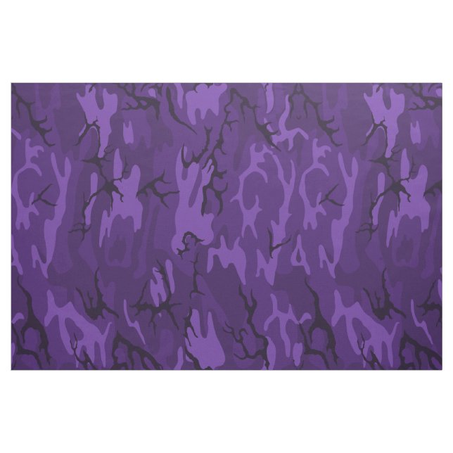 Tissu Camo pourpre foncé (Fat Quarter)