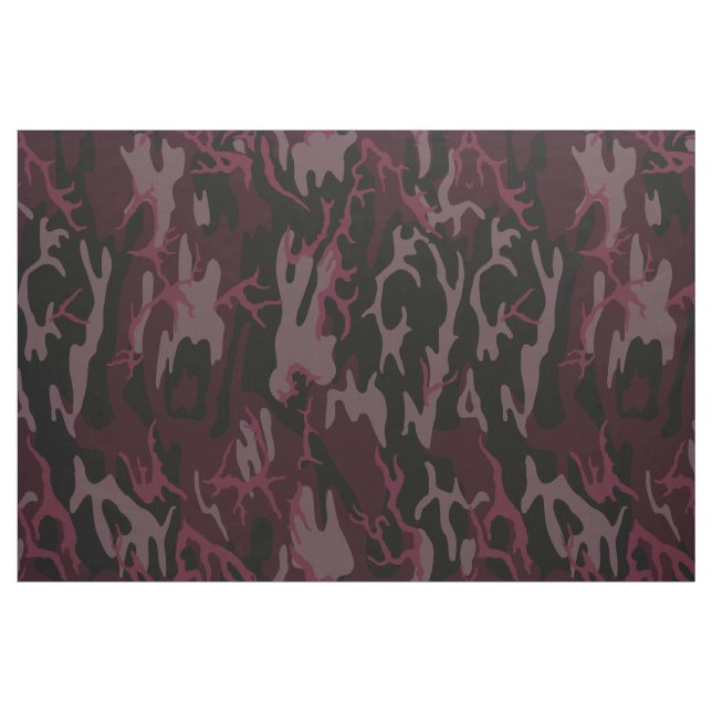 Tissu Camo rouge foncé (Fat Quarter)