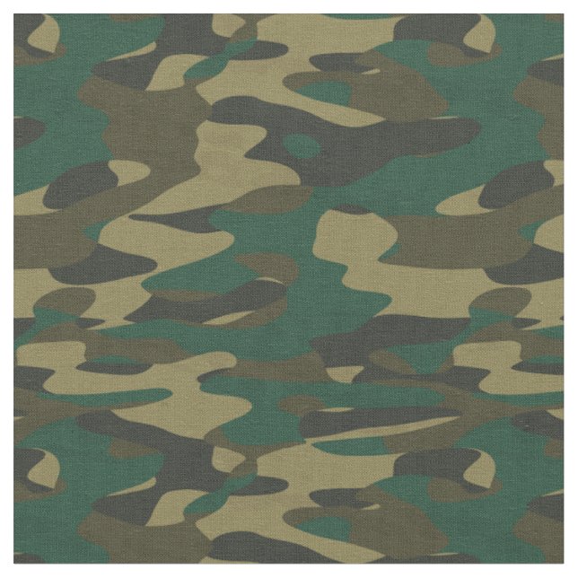 Tissu Camo Verts Nuancés (Fermer)