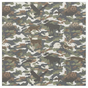 Tissu Camouflage avec Animaux cachés