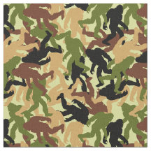 Camouflage Bigfoot Sasquatch Motif Camo
