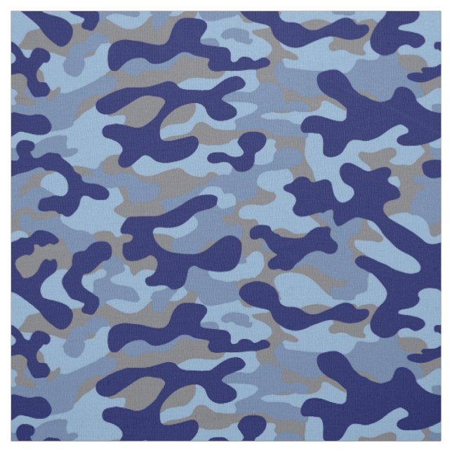 Tissu Camouflage Bleu (Échantillon)
