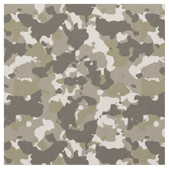 Tissu Camouflage Camo Militaire Armée Sable Désert (Fermer)