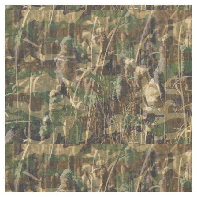 Tissu Camouflage Chasse Brown et verte Camo Pêche (Fermer)