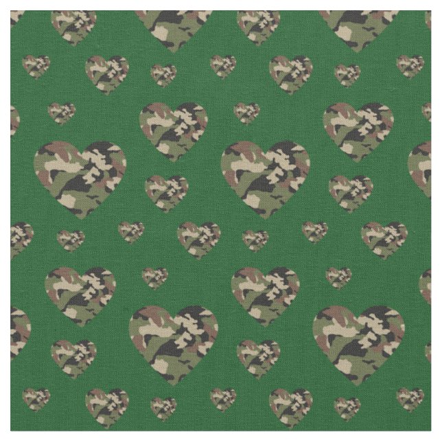 Tissu Camouflage de campagne des Coeurs Camo (Fermer)
