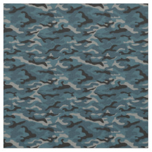Tissu Camouflage en noir de nuit