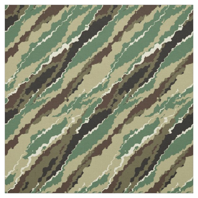 Tissu Camouflage Hakki tacheté motif rayé (Échantillon)