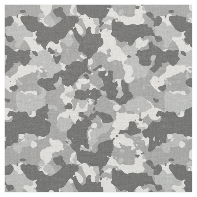 Tissu Camouflage Militaire Noir Blanc Urbain Camo (Fermer)