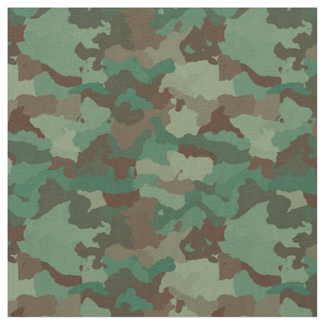 Tissu Camouflage militaire tache vert brun gris (Fermer)