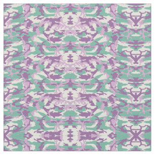 Tissu Camouflage militaire violet rose-vert