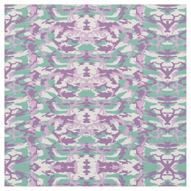 Tissu Camouflage militaire violet rose-vert (Fermer)