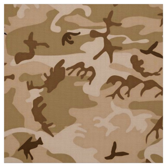 Tissu Camouflage Motif, Tan du désert et Brown (Échantillon)