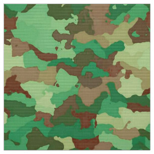 Tissu Camouflage Motif, vert, Brown et Tan